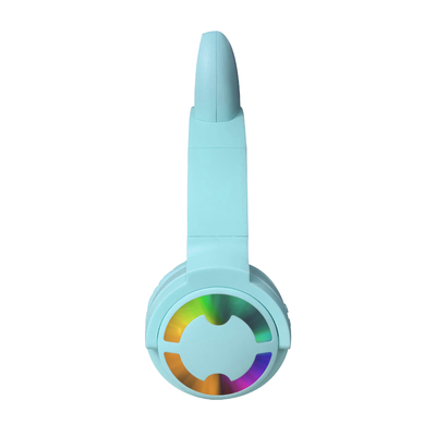 Flash Light Cute Cat Wireless Bluetooth Headphones 5.0 TWS Headset With Mic 